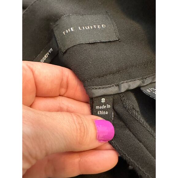 The Limited Cassidy fit black wide legs pants size 8 - Picture 3 of 10